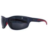 Óculos Solar Fox Emborrachado Modelo FOX006 C4 Preto Vermelho L Polarizado Medidas 64-16-126