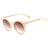 Óculos Solar Hickmann Eyewear Modelo HI9063 G23 Pérola Medidas 49-21-145