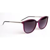 Óculos Solar Hickmann Modelo HI9028 H01 Roxo Haste Metal Medidas 55-19-150