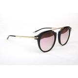 Óculos Solar Hickmann Modelo HI9030 A03 Preto Haste Metal Lente Espelhado Medidas 52-22-145