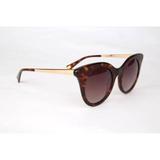 Óculos Solar Hickmann Modelo HI9063 G21 Demi Haste Metal Lente Marrom Degradê Medidas 49-21-145