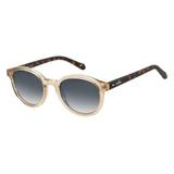 Óculos Solar Masculino Fossil Modelo FOS 2022/S 2T3 519O Translúcido Haste Tartaruga Modelo 51-22-140