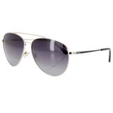 Óculos Solar Masculino Fox Aviador Modelo FOX192 C1 Dourado Preto Polarizado Medidas 61-13-138