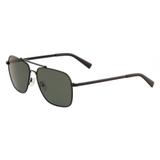 Óculos solar masculino nautica modelo n4637sp 005 preto metal lente polarizado medidas 57-15-145
