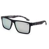 Óculos Solar Mormaii Banks Sun M0050ACN80 Preto Fosco Lente Cinza Flash Prata