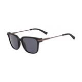Óculos solar nautica modelo n3635sp 001 preto haste cinza metal lente polarizado medidas 54-18-145