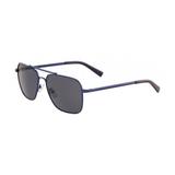 Óculos solar nautica modelo n4637sp 420 azul metal lente polarizado quadrado medidas 57-15-145