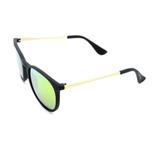 Óculos Solar Preto Fosco e Dourado com Lente Espelhada Colors - 25236 - Prorider