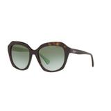 Óculos Solar Ralph By Ralh Lauren RA5255 50038E Tartaruga Lente Verde Degradê Tamanho 54 - Ralph lauren