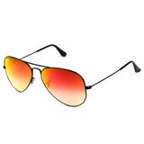Oculos Solar Ray Ban Aviador Rb3025 002/4w 58 Preto Vermelho Degradê Espelhado