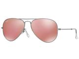 Oculos Solar Ray Ban Aviador Rb3025 019 Z2 58mm Prata Lente Rosa Espelhada