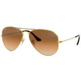 Óculos Solar Ray-Ban Aviator RB3025L 001/51 Dourado L Marrom Tam 58 - Ray ban