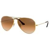 Óculos Solar Ray-Ban Aviator RB3025L 001/51 Dourado L Marrom Tam 58 - Ray ban