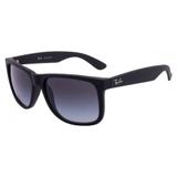 Óculos Solar Ray-Ban Justin Modelo RB4165L 601/8G57 Emborrachado Medidas 57-16-145 - Ray ban