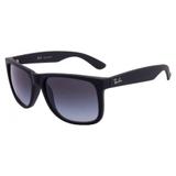Óculos Solar Ray-Ban Justin Modelo RB4165L 601/8G57 Emborrachado Medidas 57-16-145 - Ray ban