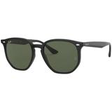 Óculos Solar Ray-Ban Modelo RB4306L 601/71 54 - Preto Lente Verde Clássico Medidas 54-19-145 - Ray ban