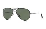 Óculos solar ray-ban rb3025l 002/58 aviador preto tamanho 62 - Ray ban