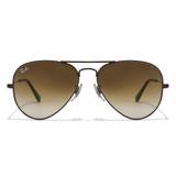 Óculos Solar Ray-Ban RB3025L AVIATOR 014/51 Polished Brown Lente Marrom Cristal 58-14-135 - Ray ban