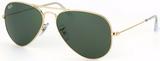 Óculos solar ray-ban rb3025l l0205 aviador dourado metal l verde tamanho 58 - Ray ban