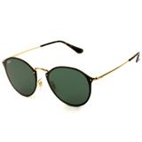 Óculos Solar Ray Ban Rb3574-n Blaze Round 59 - Dourado E Preto - 001/71