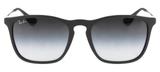Óculos Solar Ray-Ban RB4187 622/8G Preto Cinza Gradiente Tam 54 - Ray ban