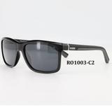 Óculos Solar Romano Modelo RO1003 C2 Preto Brilhante Lente Polarizado Medidas 57-16-139