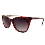 Óculos Solar Sabrina Sato Modelo SS366 - C3 Acetato Vermelho Lente Polarizada Medidas 55-17-142