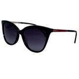Óculos Solar Sabrina Sato Modelo SS446 C1 Preto Acetato L Polarizado Medida 55-12-142