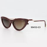 Óculos Solar Sabrina Sato Modelo SS452 C3 Vermelho Acetato L Polarizado Medida 56-20-145