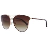 Óculos Solar Sabrina Sato Modelo SS6002 C3 Marrom Metal Haste Metal Medidas 64-16-145