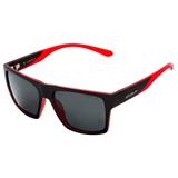 Óculos Solar Speedo Modelo UNDERCUT H04 Preto e Vermelho Translucido Fosco Lente Polarizado Medidas 56-17-140