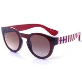 Óculos Solar Unissex Havaianas Modelo Trancoso/M YGZ 49HA - Vinho-Estampado/Marrom Gradiente Medidas 49-24-145