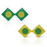 Óculos Triângulo Verde e Amarelo 12 unidades Brasil - Festabox