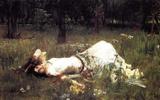 Ofélia - Waterhouse Tela Baby Para Quadro - Santhatela