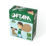 Oftam Protetor Oftalmológico Pequeno Bege 20 unidades