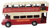 Onibus De Londres Em Metal Para Enfeite Retro Vintage (CJ-007) - Braslu