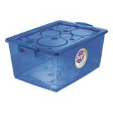 Organizador azul com trava 30 litros Cód. 7295 - Ordene s/a