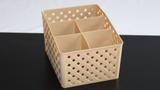 Organizador c/5 divis rattan bege 828 - Paramount