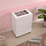 Organizador Carrinho para Maquiagem Verona - Branco - Fellicci