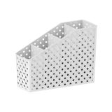 Organizador com 4 Divisórias Rattan Branco - Paramount
