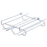 Organizador de aço carbono para taças Future branco 28 x 20 x 7 cm - 26873