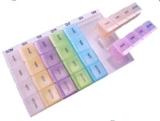 Organizador de Comprimidos Semanal Colorido para Medicamentos - Unica