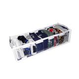 Organizador de gaveta grande para camiseta com 9 divisorias calcinhas, meias e cuecas para guarda ro - Organibox
