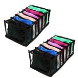 Organizador de Gaveta para Biquínis, Tops, Sungas, Cuecas Boxer Preto 2 peças - Vb home
