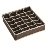 Organizador de Gavetas 24 Compartimentos Marrom Ordene