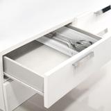 Organizador de Gavetas com Divisórias Grande Branco 36x12x4,8cm Ref. 5065 Arthi