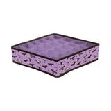 Organizador De Gavetas Para Calcinha Meias Cuecas C/ 24 Nichos - Roxo - Arthouse