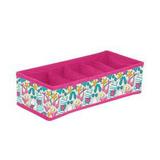 Organizador de Gavetas Peças Intimas C/ 6 Nichos ( sutiã ) - Rosa Com Estampa de Calcinhas - Arthouse