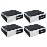 Organizador de Lençol Preto 4 peças - Vb home