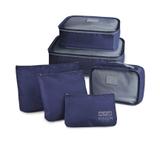 Organizador De Mala 6 Peças Para Viagem Necessaire Azul - Jacki design
